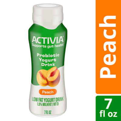 Activia Peach Probiotic Lowfat Yogurt Drink, Probiotic Yogurt Drink, 7