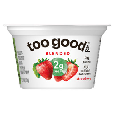 Two Good Strawberry Flavored, Greek Lowfat Yogurt