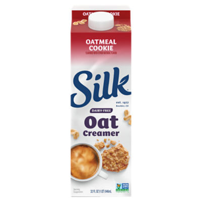 Silk Oat Creamer, Oatmeal Cookie, Dairy Free, Gluten Free, 32 FL ounce Carton Fairway