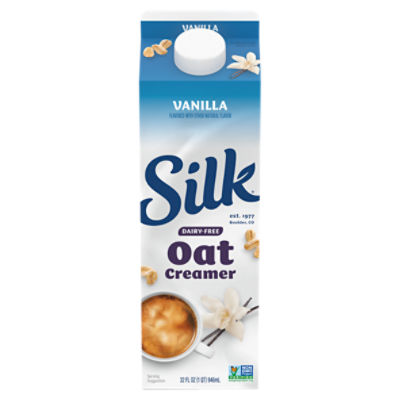 Silk Oat Creamer, Vanilla, Dairy Free, Gluten Free, 32 FL ounce Carton ShopRite