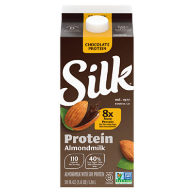 Silk Protein Almond Chocolate Milk, 59 fl oz ShopRite