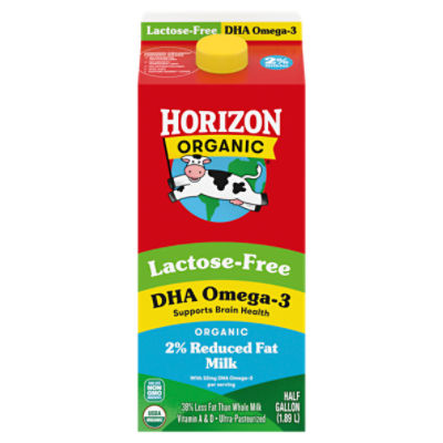 Horizon Organic DHA 2 LactoseFree Milk, Half Gallon ShopRite