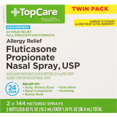 Top Care Fluticasone Nasal Spray, Twin Pack ShopRite