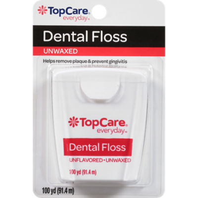 Top Care Dental Floss Unwaxed, 1 each