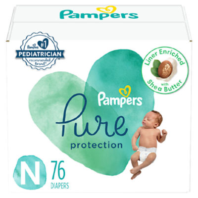 Pampers Pure Protection Newborn Diapers Size N 76 Count ShopRite