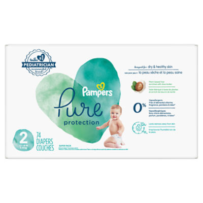 Pampers Pure Protection Size 2 1218 lb, Diapers