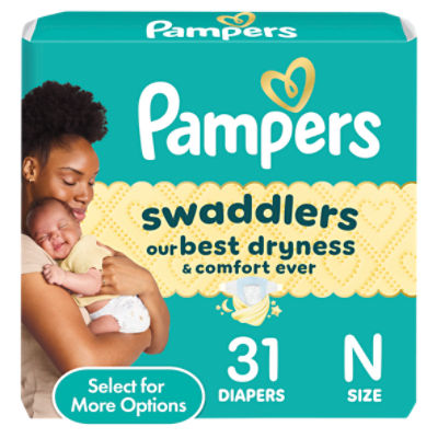 Pampers Swaddlers Diapers Size Newborn, 31 Each ShopRite