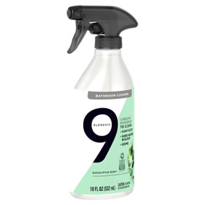 9 Elements Eucalyptus Scent Bathroom Cleaner, 18 fl oz
