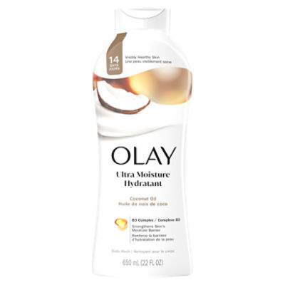 Olay Ultra Moisture Coconut Oil Body Wash, 22 fl oz