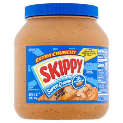 Skippy Extra Crunchy Super Chunk Peanut Butter, 64 oz ShopRite