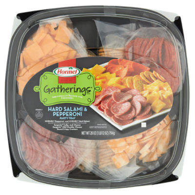 Hormel Gatherings Hard Salami & Pepperoni Party Tray, 28 oz The Fresh