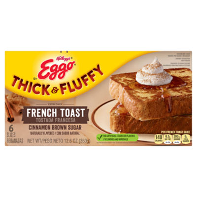 Eggo Thick & Fluffy Cinnamon Brown Sugar, French Toast