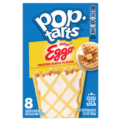Eggo PopTarts Frosted Maple Flavor, Toaster Pastries