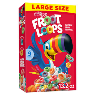 Kellogg's Froot Loops Original Cold Breakfast Cereal, 13.2 oz The