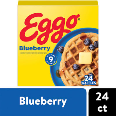Eggo Blueberry Frozen Waffles, 29.6 oz, 24 Count Price Rite