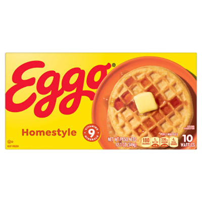 Eggo Homestyle Frozen Waffles, 12.3 oz, 10 Count