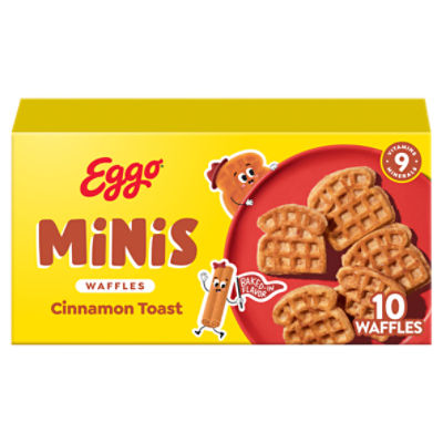 Kellogg's Eggo Minis Cinnamon Toast Waffles, 10 count, 10.75 oz