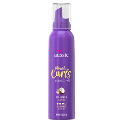 Aussie Miracle Curls Mousse with Coconut & Jojoba Oil, 6 oz ShopRite