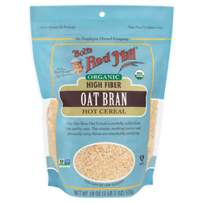Bob's Red Mill Organic Oat Bran Hot Cereal, 18 oz Fairway