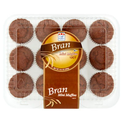 Café Valley Bakery Bran Mini Muffins, 12 count, 10.5 oz The Fresh Grocer