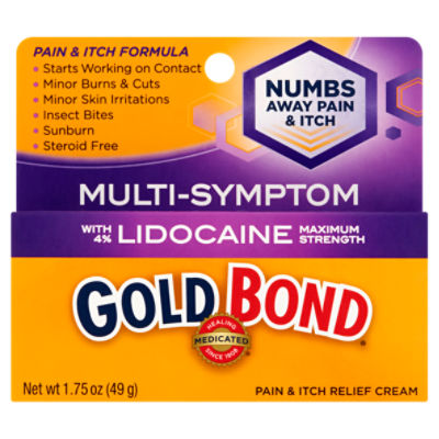 Gold Bond MultiSymptom with 4 Lidocaine Maximum Strength Pain & Itch