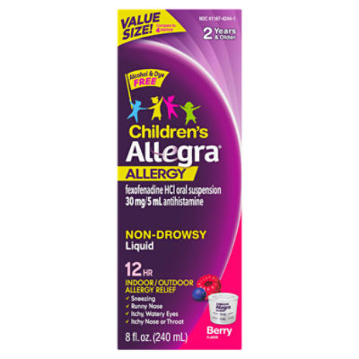 Allegra Children's Berry Flavor NonDrowsy 12 Hr Allergy, Oral