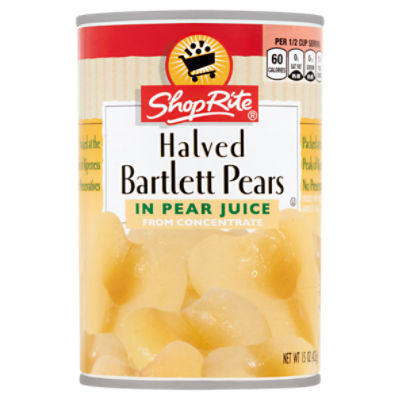 ShopRite Pear Juice from Concentrate, Halved Bartlett Pears