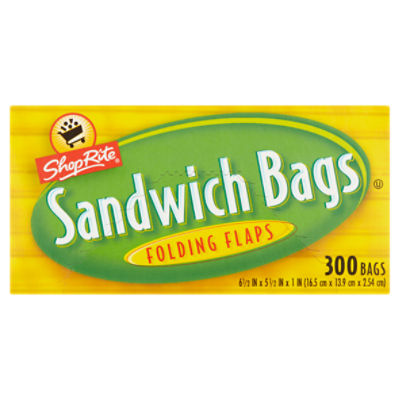 ShopRite Folding Flaps, Sandwich Bags