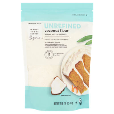 Wholesome Pantry Organic Unrefined Coconut Flour, 1 lb The Fresh Grocer