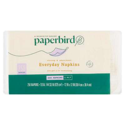 Paperbird 1Ply Everyday Napkins, 250 count
