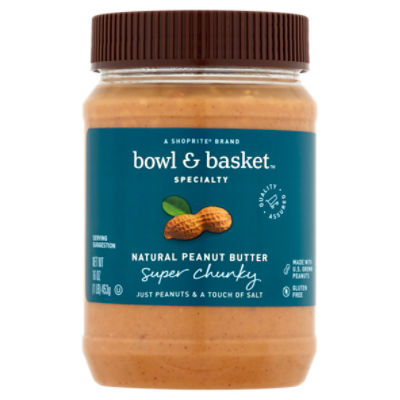 Bowl & Basket Specialty Super Chunky Natural Peanut Butter, 16 oz