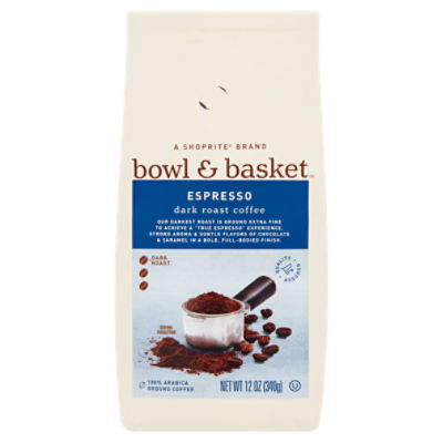 Bowl & Basket Espresso Dark Roast Coffee, 12 oz ShopRite