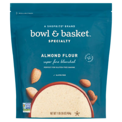 Bowl & Basket Specialty Super Fine Blanched Almond Flour, 1 lb The