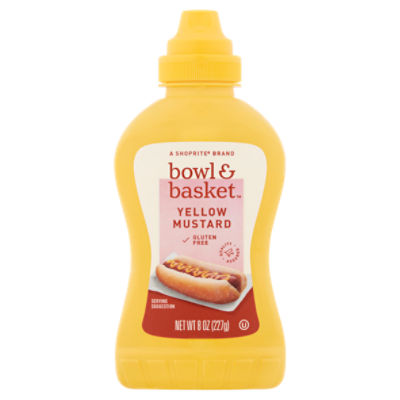 Bowl & Basket Yellow Mustard, 8 oz The Fresh Grocer