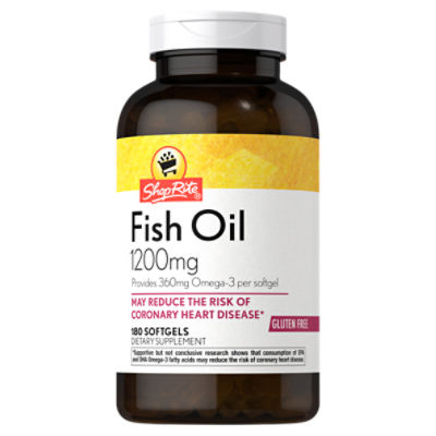 ShopRite Fish Oil Dietary Supplement, 1200mg, 180 count ShopRite
