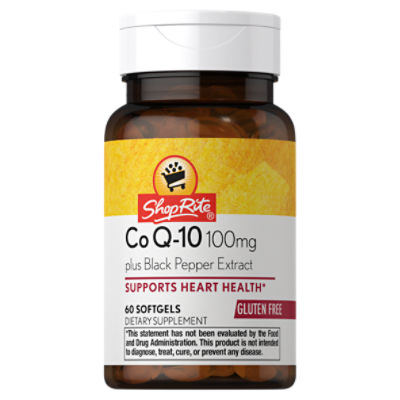 ShopRite Coenzyme Q10 Dietary Supplement, 100 mg, 60 count ShopRite