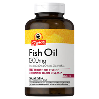ShopRite Fish Oil 1200 mg, Dietary Supplement