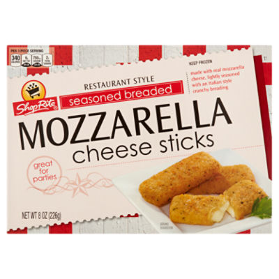 ShopRite Mozzarella Cheese Sticks, Restaurant Style Seasoned Breaded