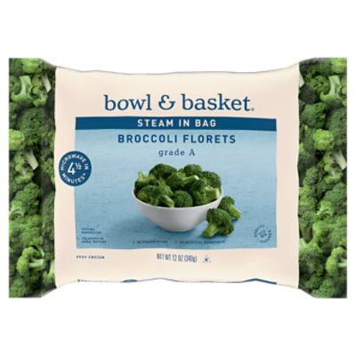 Bowl & Basket Steam in Bag Broccoli Florets, 12 oz