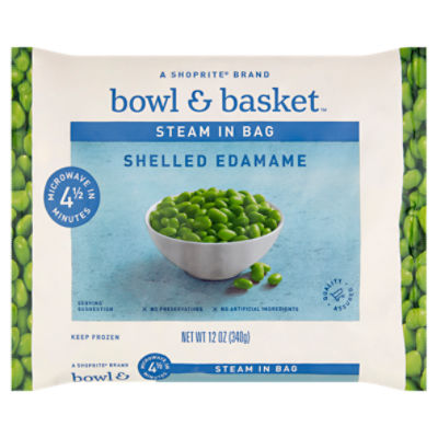 Bowl & Basket Steam in Bag Shelled, Edamame