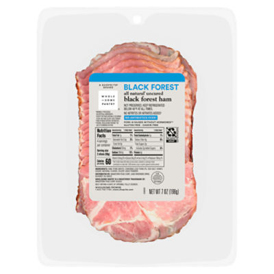 Wholesome Pantry Uncured Black Forest Ham, 7 oz