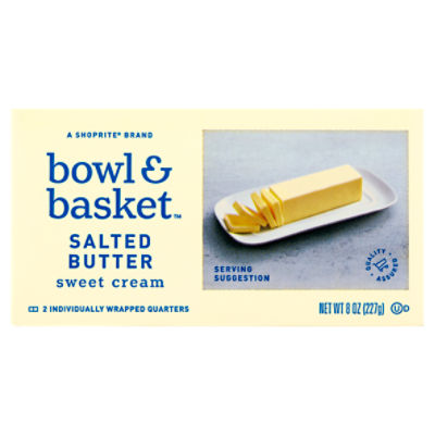Bowl & Basket Sweet Cream Salted Butter, 2 count, 8 oz ShopRite