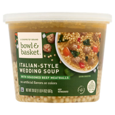 Bowl & Basket ItalianStyle Wedding with Meatballs, Soup