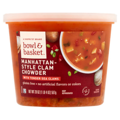 Bowl & Basket Manhattan Clam Chowder Soup, 20 oz
