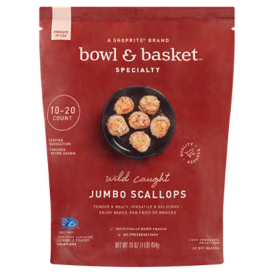 Bowl & Basket Specialty Wild Caught Jumbo Sea , Scallops
