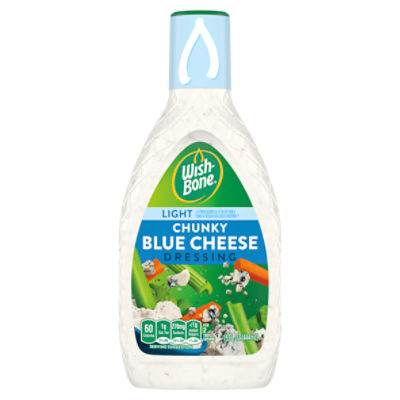 WishBone Light Chunky Blue Cheese Dressing, 15 fl oz