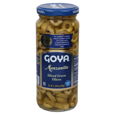 Goya Manzanilla Sliced Green Olives, 5 3/4 oz Fairway
