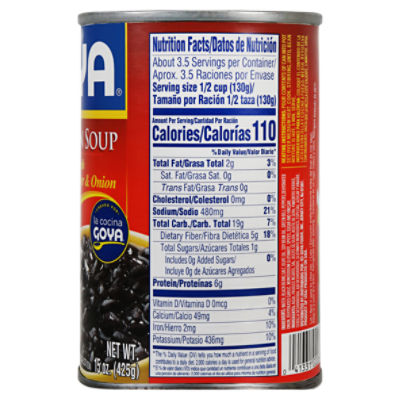 Goya Recipe Black Bean Soup Dandk Organizer