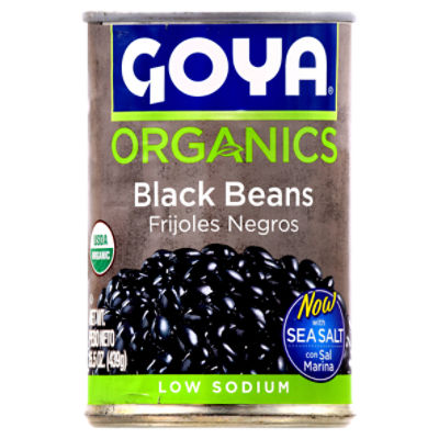 Goya Organics Low Sodium, Black Beans