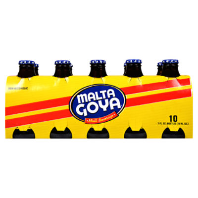 Goya Malta NonAlcoholic Malt Beverage, 7 fl oz, 10 count